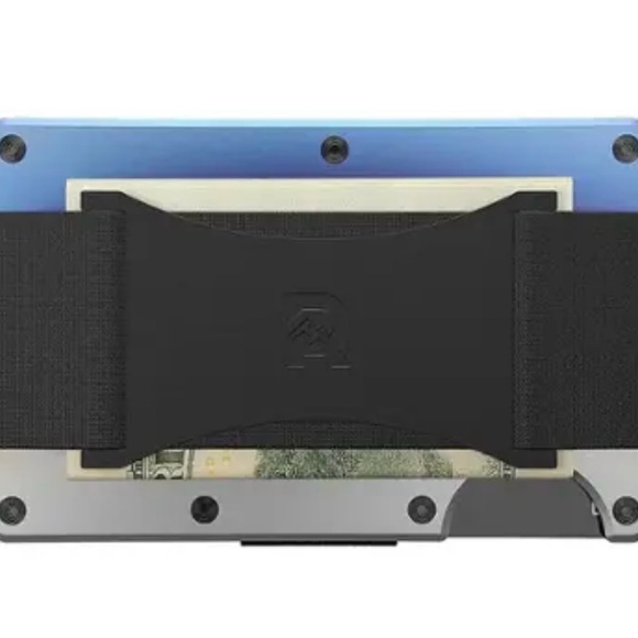 RIDGE MAGSAFE WALLET Burnt Titanium Holds 12 Cards RFID Blocking NIB - Picture 3 of 16